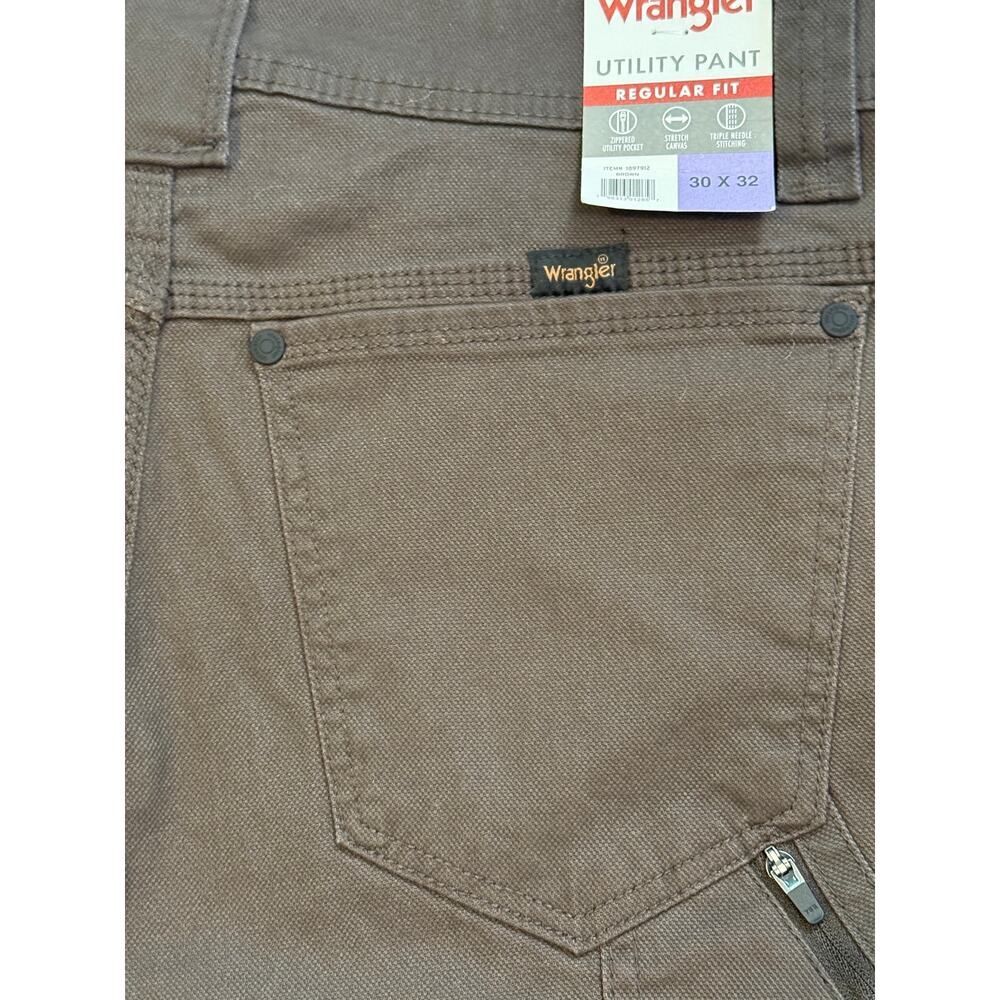 Wrangler Utility Pants Brown Mens 30x32 Workwear Casual Gorpcore NWT - Picture 9 of 10
